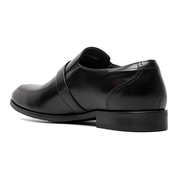 Stacy Adams Black BUCKLEY Moc Toe Ornament Slip On Shoes