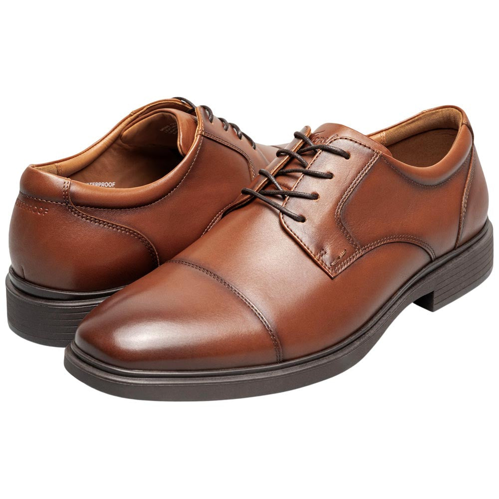 Florsheim Men's Waterproof Cap Toe Cognac Oxford Forecast II