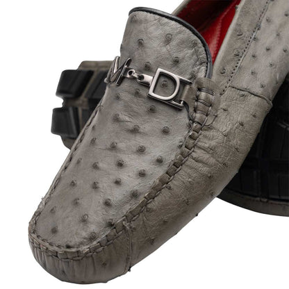 Marco Di Milano Bolonia Genuine Ostrich Driver - Gray