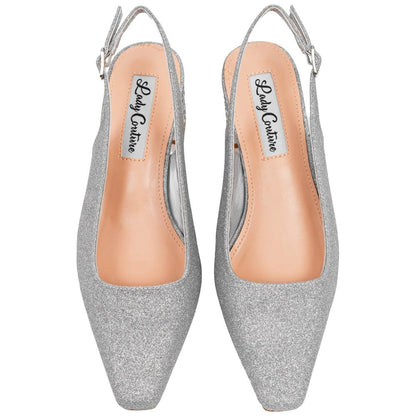 Lady Couture Natalie Pump 2” Heels in Silver