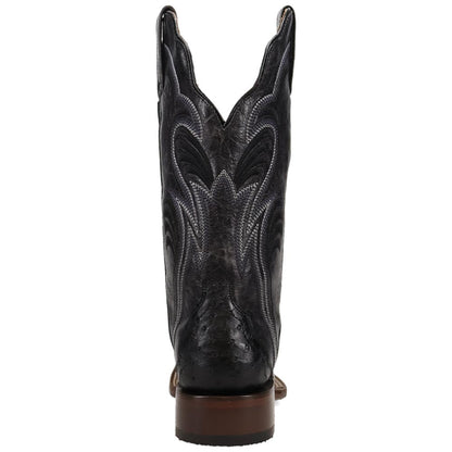 Dan Post Reese Black Women's Full Quill Ostrich Western Boots