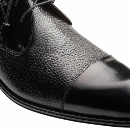 Capello Hi-Shine/Calf Brown Cap Toe Derby | Mezlan Dress Shoes for Men