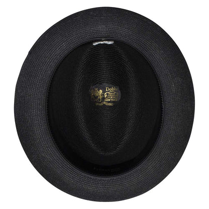 Dobbs Parker Black Florentine Milan Synthetic Straw Dress Hat