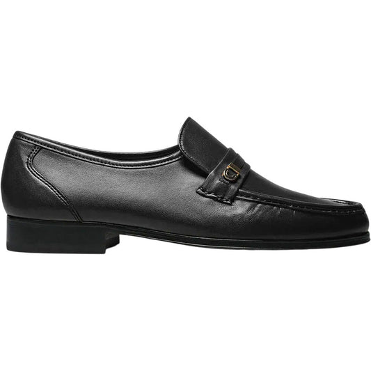 Florsheim Como Black Moc Toe Bit Loafer