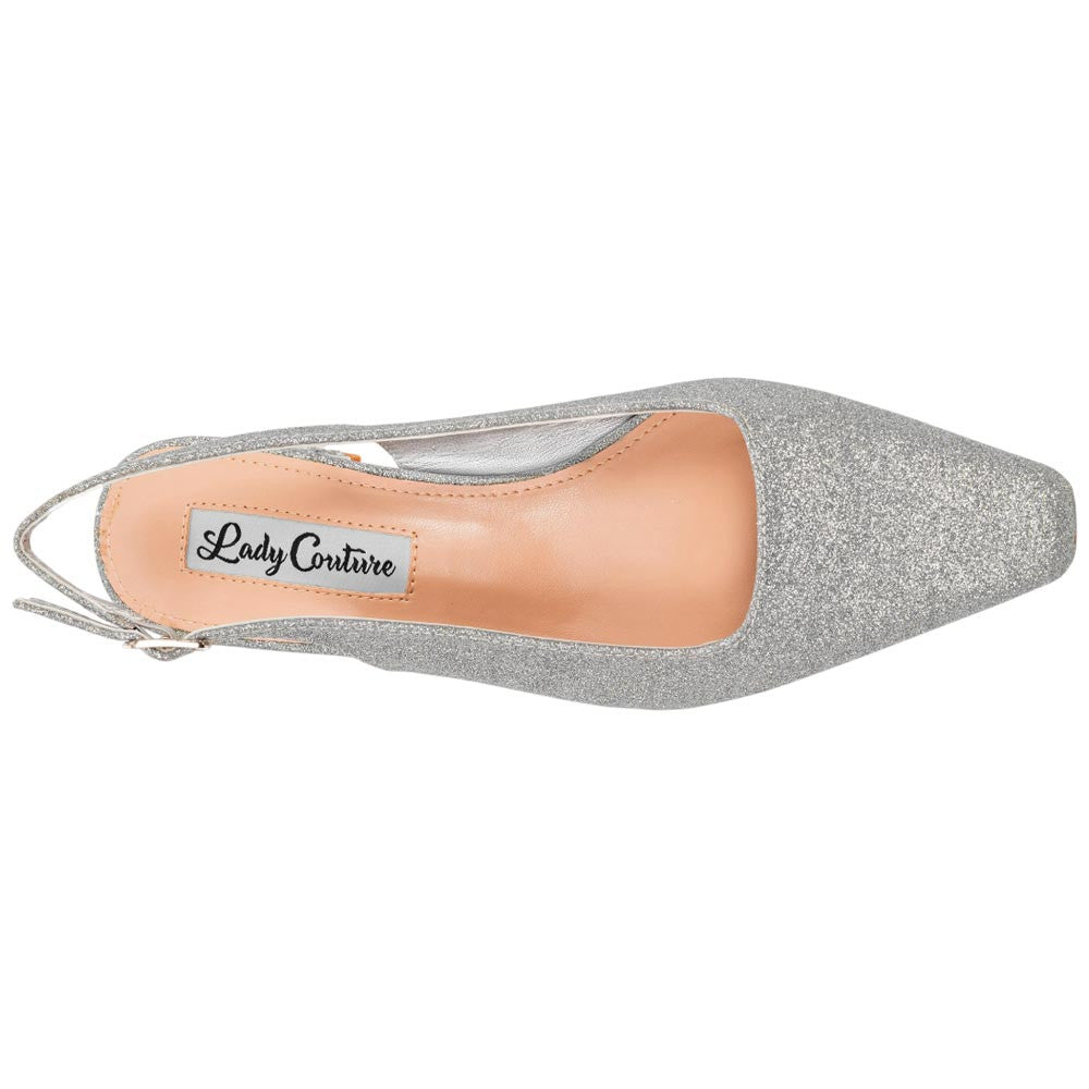 Lady Couture Natalie Pump 2” Heels in Silver