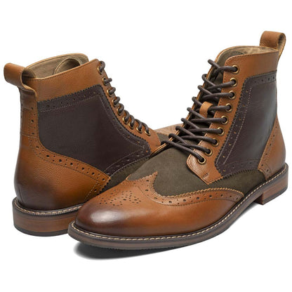 Finnegan Wingtip Lace Up Casual | Stacy Adams Casual Shoes in Olive Multi for Men