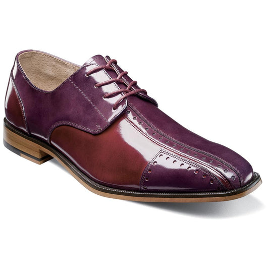 Palmento Modified Cap Toe Oxford | Stacy Adams Dress Shoes in Burgundy Multi for Men