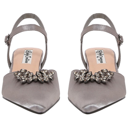Lady Couture 2" Heel Classy Pump in Pewter