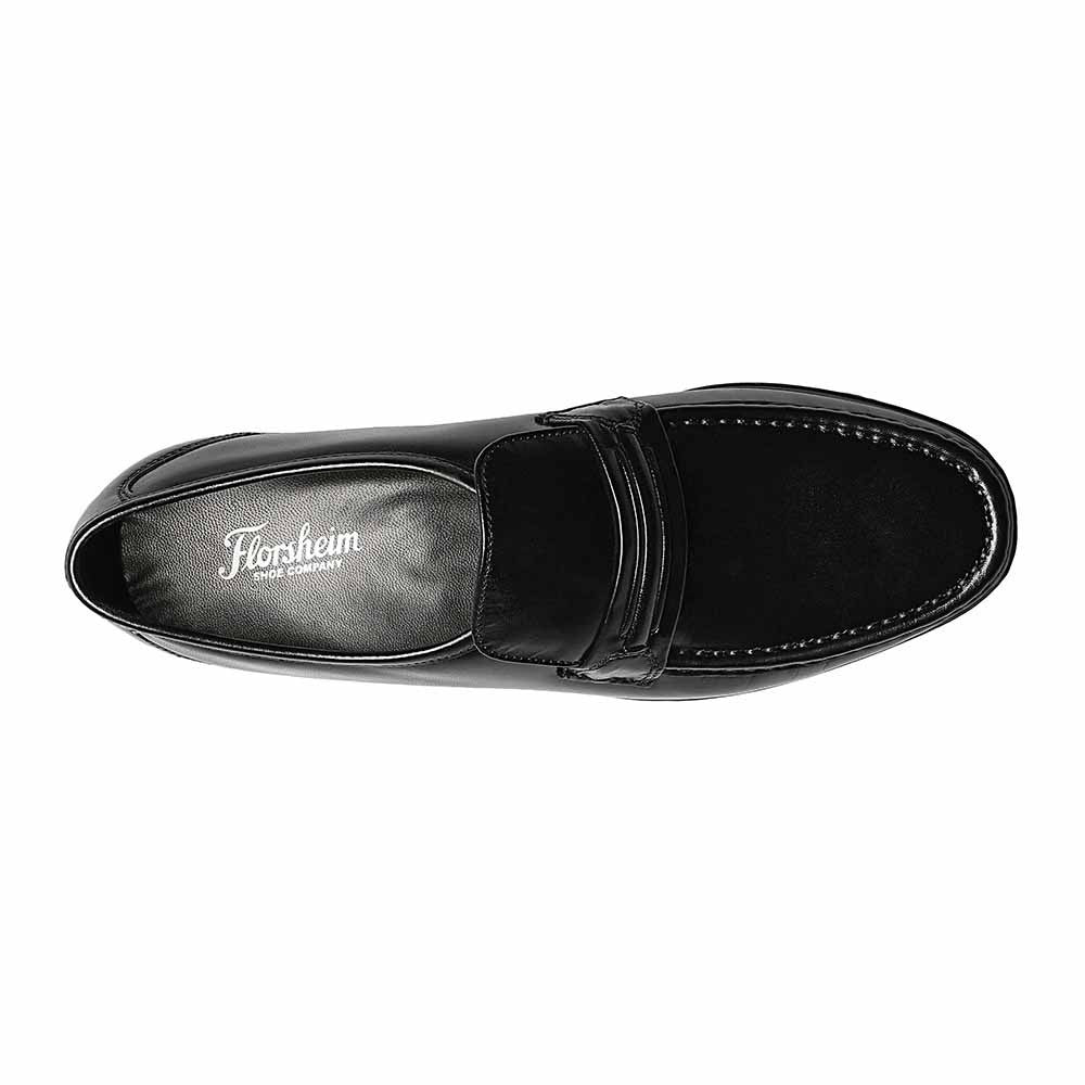 Florsheim Como Black Moc Toe Strap Loafer