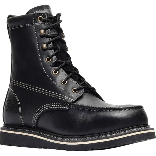 Frontier 8" Moc Toe Jet Black Bonanza Boot for Men