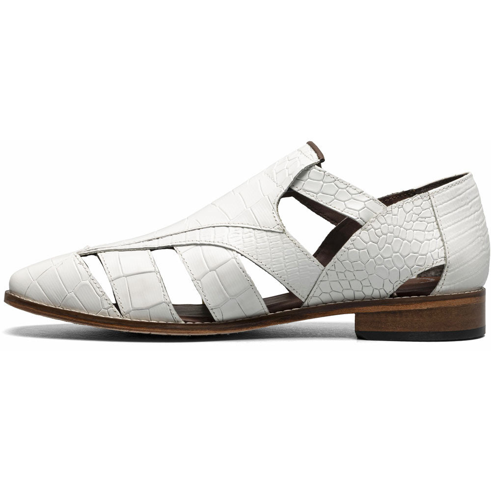 Stacy Adams Calandro City Sandal in White