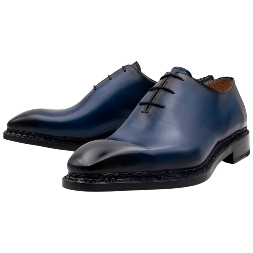 Ugo Vasare Jason Sr Goodyear Welt Wholecut Toe Navy Dress Shoes