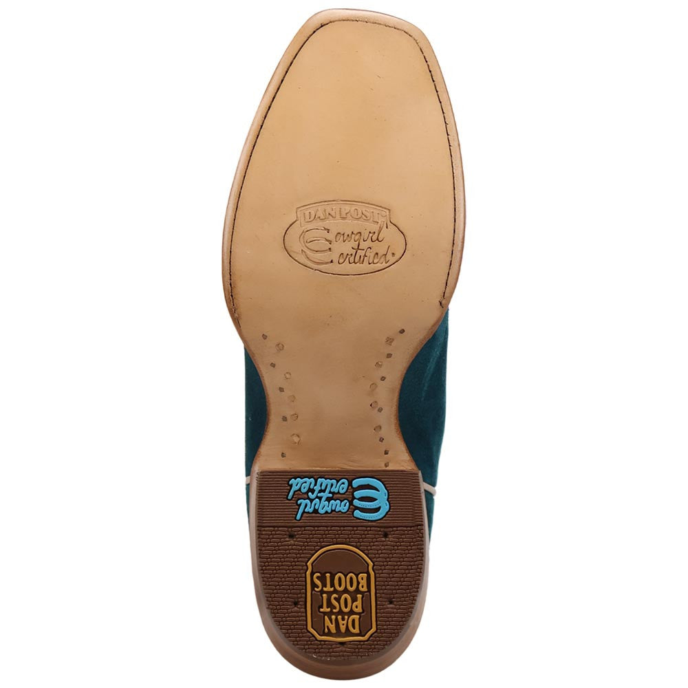 Dan Post Lanessa Turquoise Women's Leather Western Boots