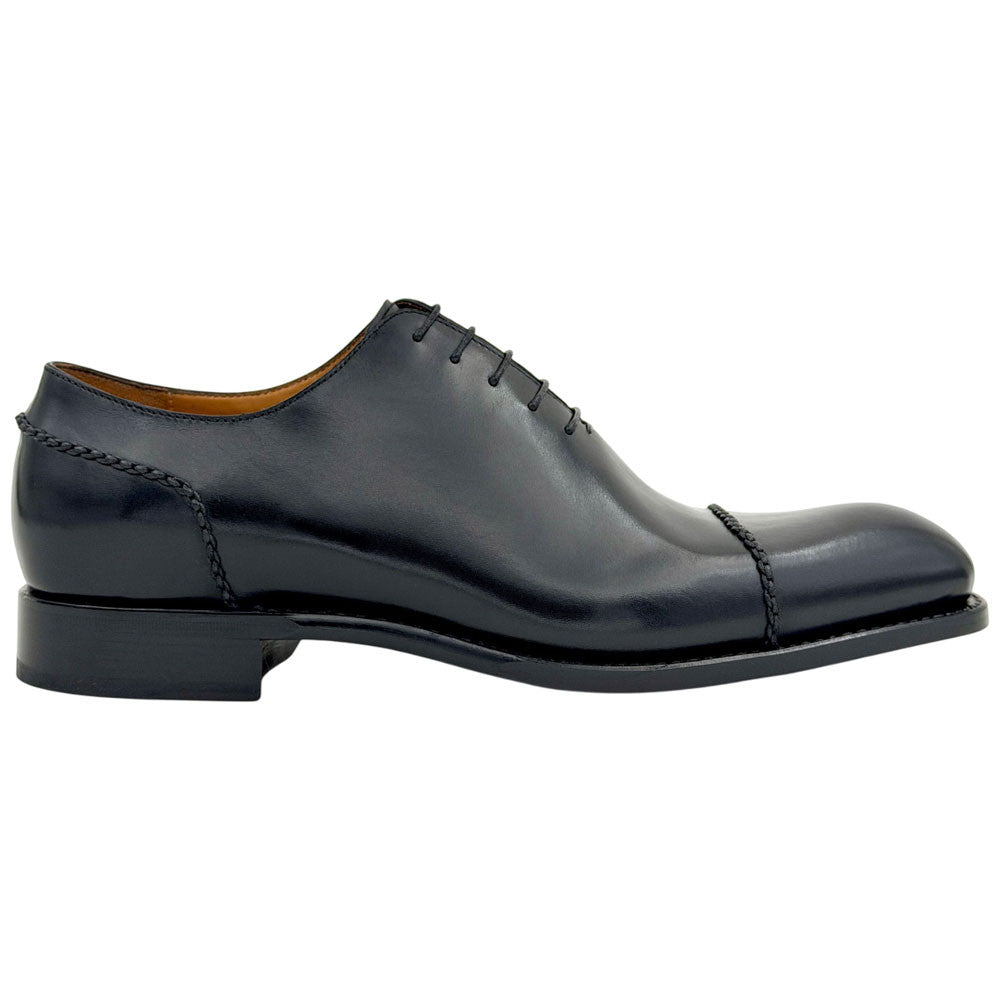 Ugo Vasare Henry Goodyear Welt Cap Toe Black Dress Shoes