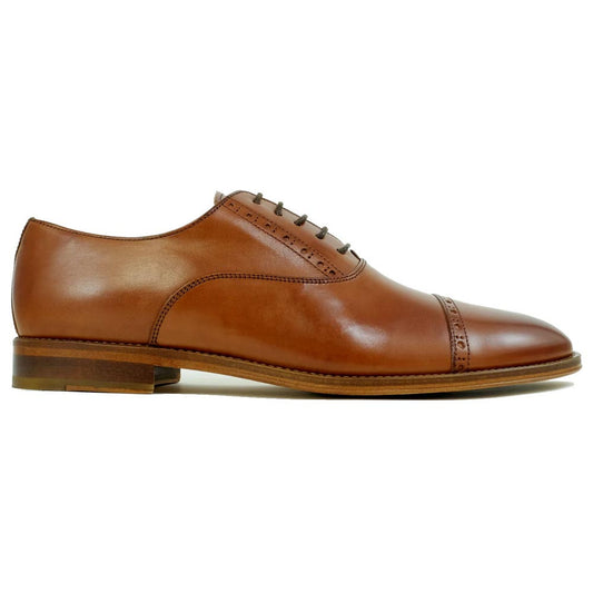 Alan Payne Coxon Italian Parma Calfskin Brandy Oxford Shoes