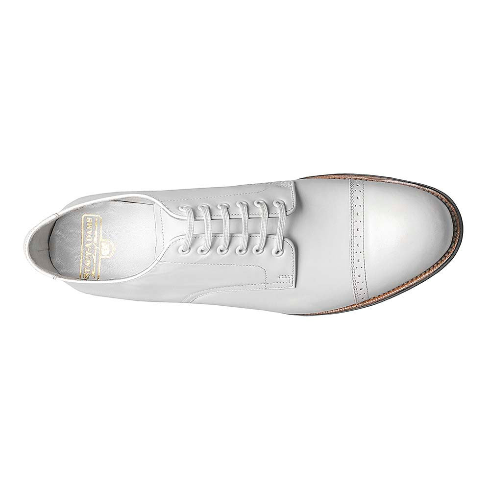 Stacy Adams Madison White Cap Toe Oxfords
