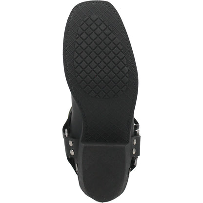 Dingo Chopper Black Leather Biker Boots