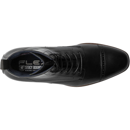 Stacy Adams Henry Cap Toe Lace Up Boot in Black
