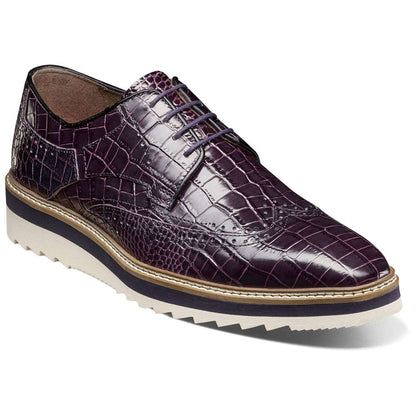Alario Wingtip Oxford | Stacy Adams Dress Shoes in Purple for Men