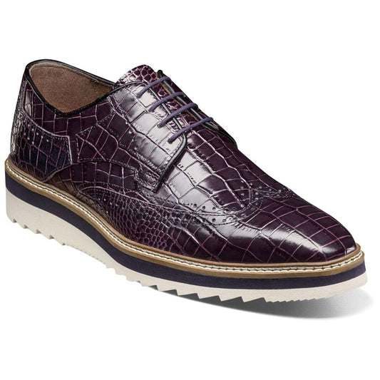 Alario Wingtip Oxford | Stacy Adams Dress Shoes in Purple for Men