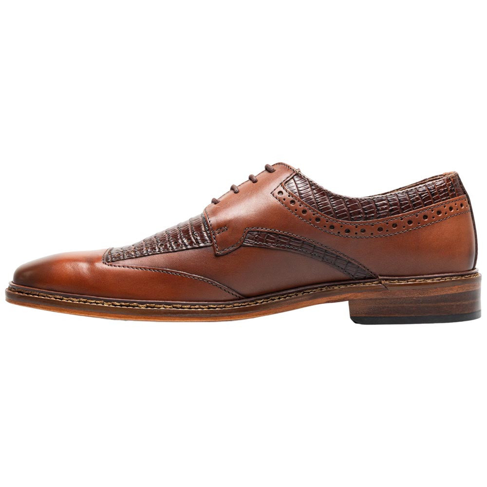 Stacy Adams Gambetta Modified Cap Toe Oxford - Cognac