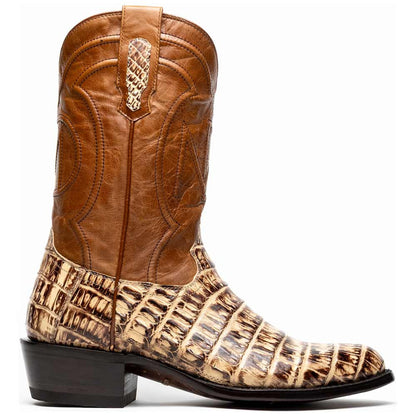 Phoenix Genuine Caiman Belly Skin Stone Orix Cowboy Boot | Marco Di Milano Western Boots