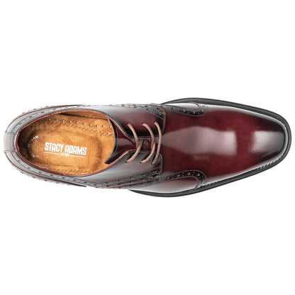 Stacy Adams Alexander Plain Toe Oxford - Burgundy