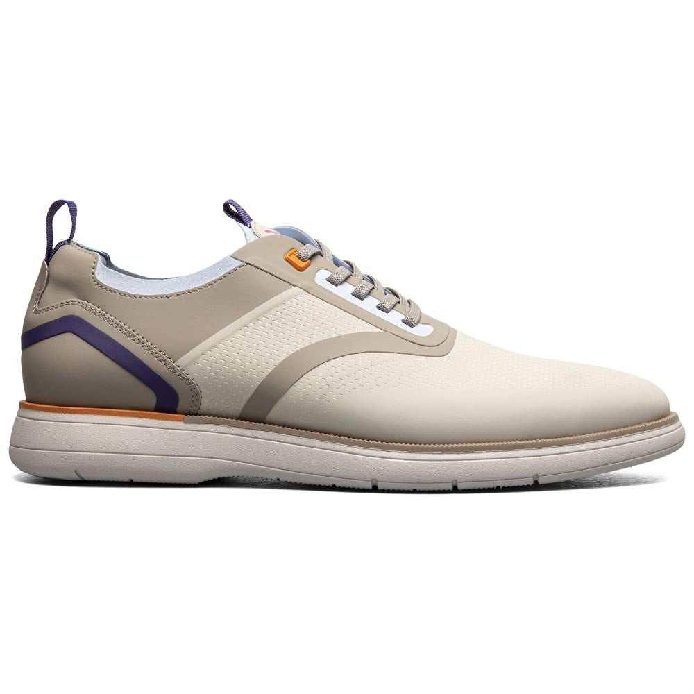 Stacy Adams Men’s Plain Toe Cream Elastic Lace Up Casual Hybrid Everidge