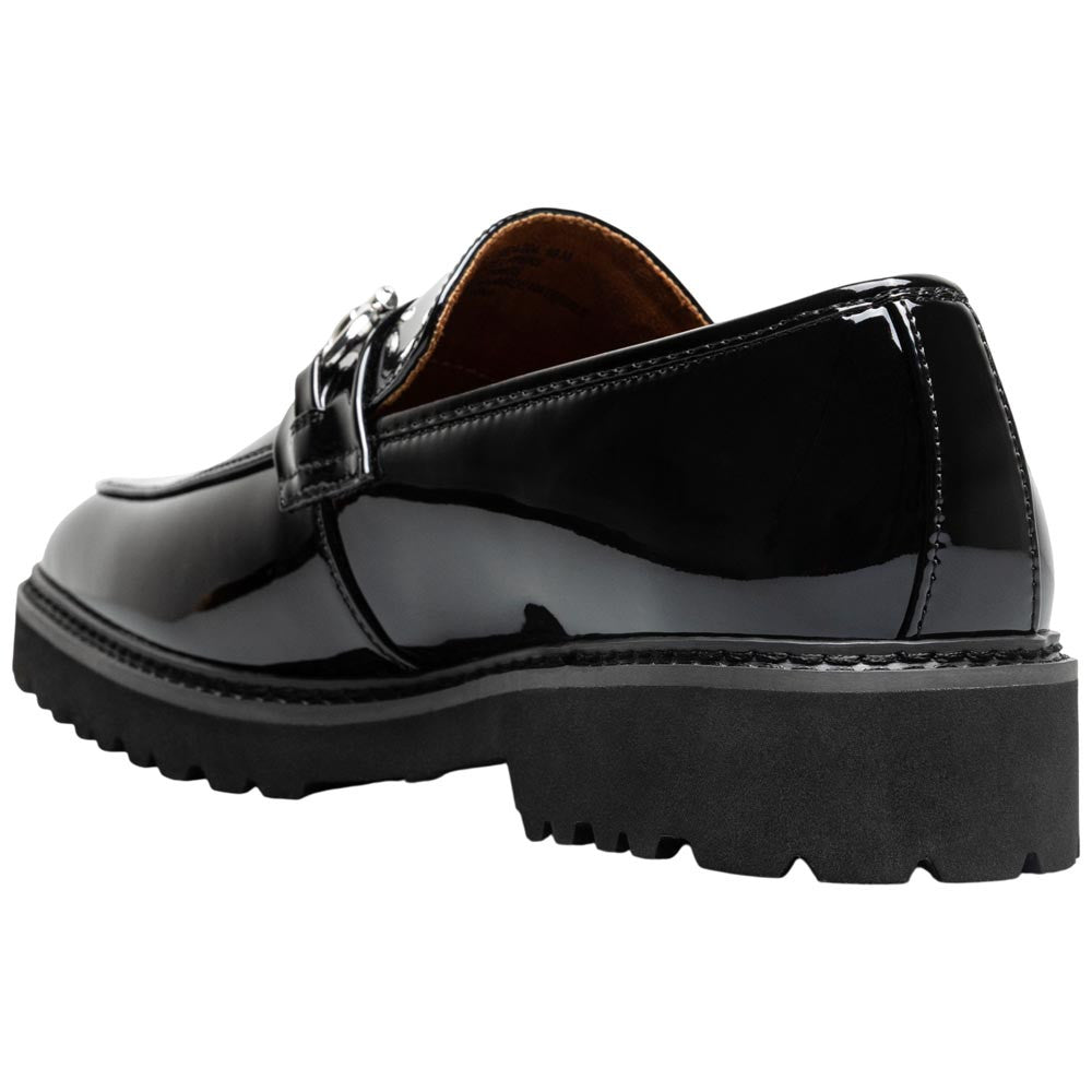 Stacy Adams Carabello Moc Toe Bit Slip-On - Black Patent