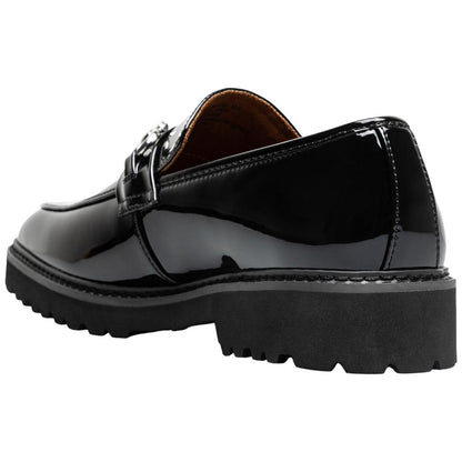Stacy Adams Carabello Moc Toe Bit Slip-On - Black Patent