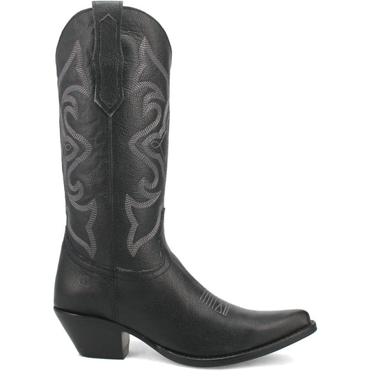 Dingo Out of West Suede Black Snip Toe Western Boots for Women