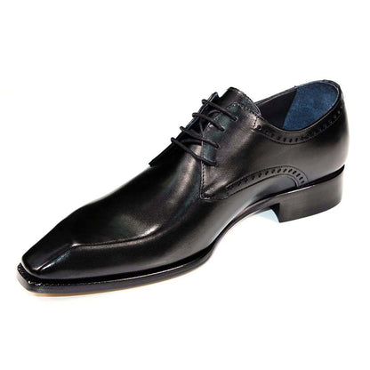 Duca Di Matiste Arpino Men's Oxford Black Calf-Skin Leather Shoes