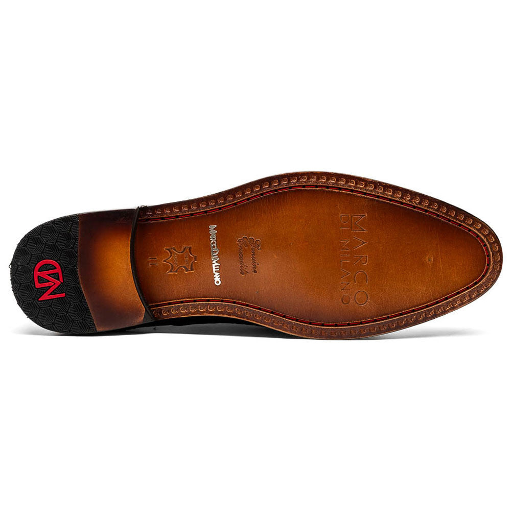 John Black Men’s Woven calfskin Genuine Caiman Crocodile Cap Toe Oxford | Marco DI Milano