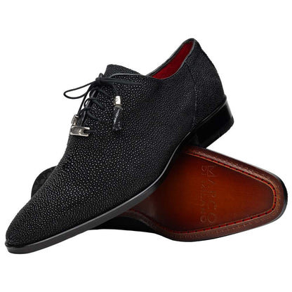 Marco Di Milano Rimini Genuine Stingray Lace-Up Shoe - Black