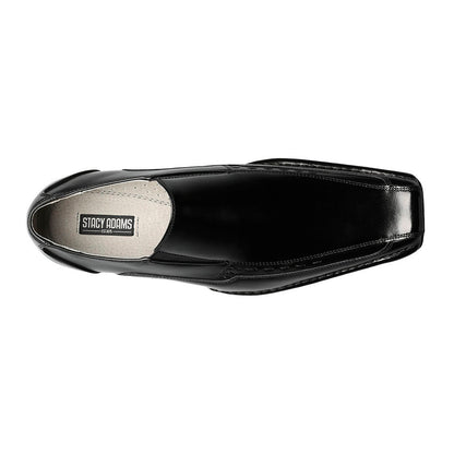 Stacy Adams Templin Black Bike Toe Slip-On Loafers