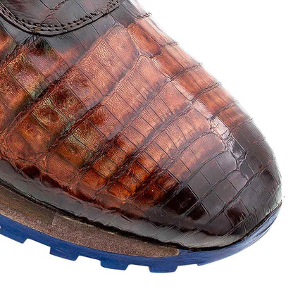 Mezlan Barrow Crocodile Leather Sport/Brown Men's Sneaker