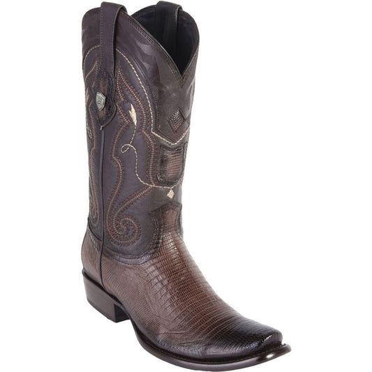 Wild West Brown Genuine Lizard Skin Boots