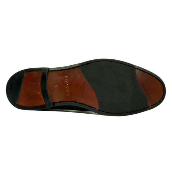 Alan Payne Men's Naples Black Penny Slip-On Loafers