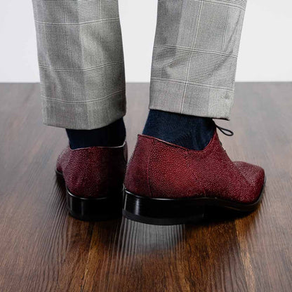 Marco Di Milano Rimini Genuine Stingray Lace-Up Shoe - Wine