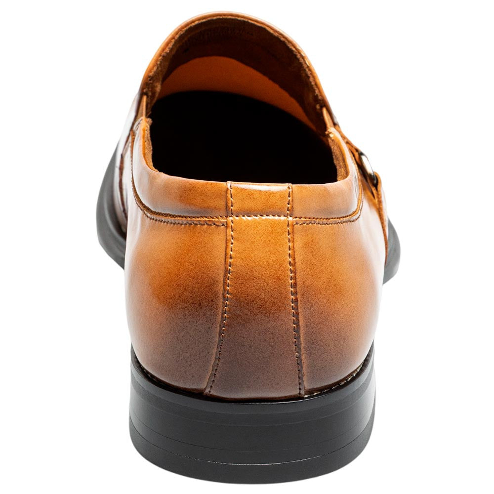 Stacy Adams Alistair Plain Toe Ornament Slip-On – Tan
