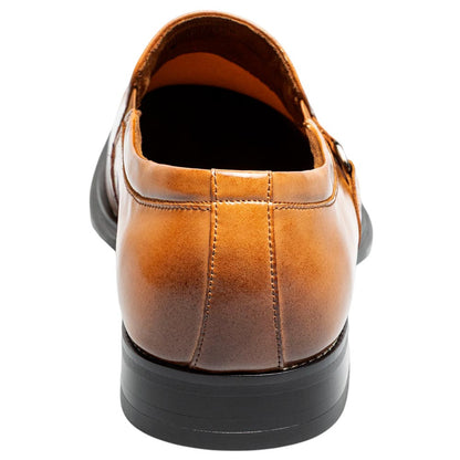 Stacy Adams Alistair Plain Toe Ornament Slip-On – Tan