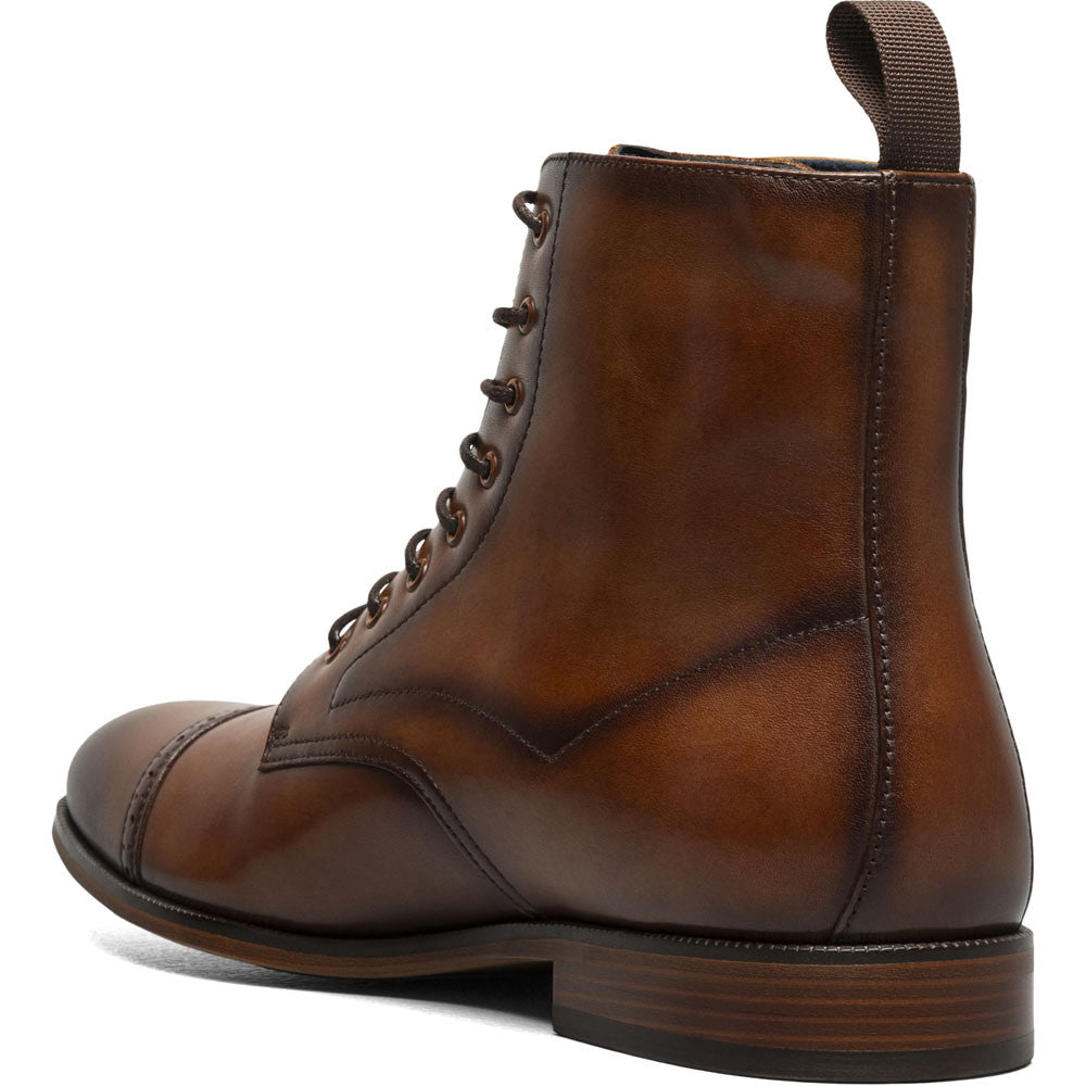 Stacy Adams Henry Cap Toe Lace Up Boot in Tan