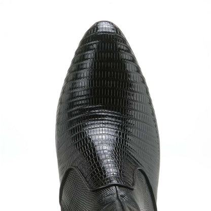Los Altos Black Genuine Teju Lizard