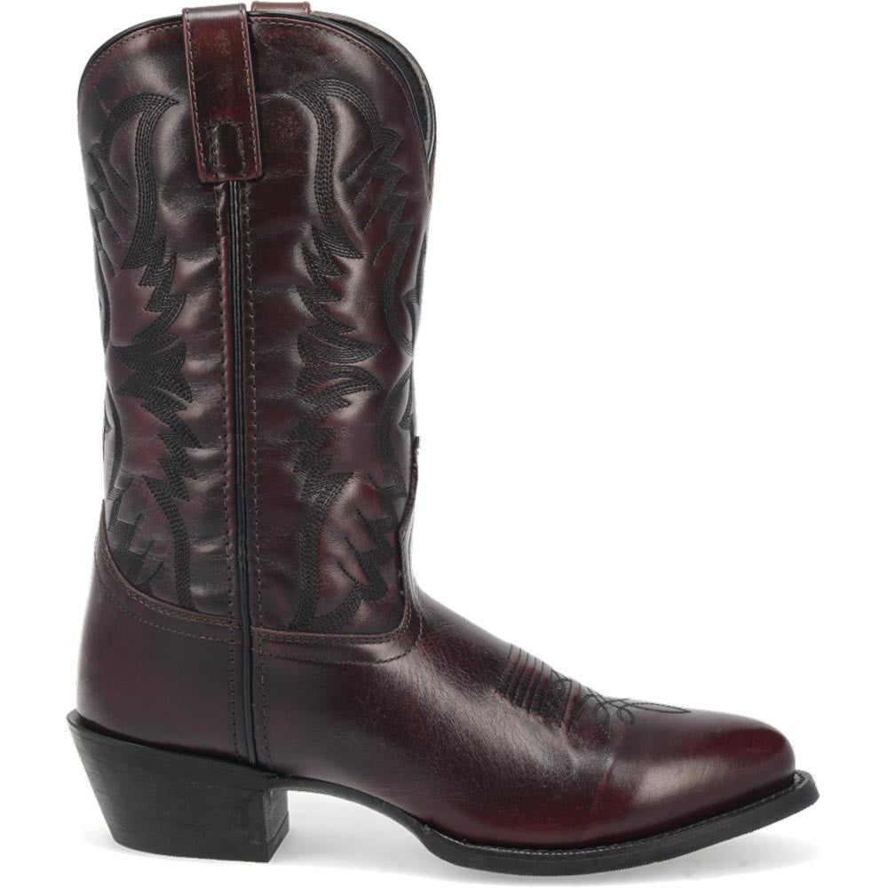 Laredo Birchwood Black Cherry Leather Round Toe Western Cowboy Boot(US Men Size)