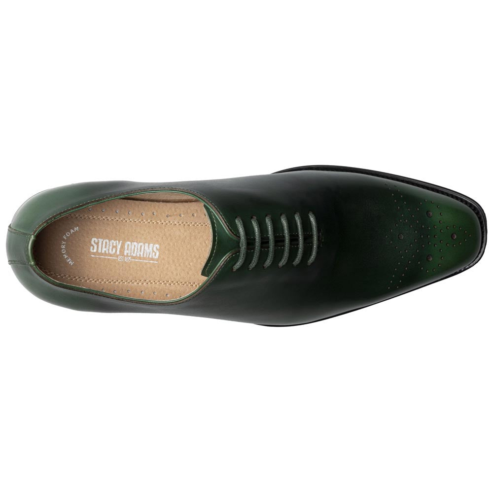 Hallquist Plain Toe Oxford | Stacy Adams Dress Shoes in Green for Men