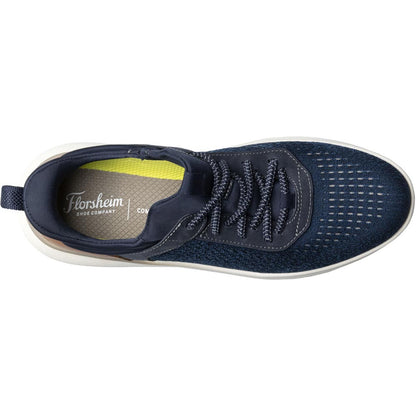 Florsheim Fleet Navy Knit Elastic Lace Men's Sneaker