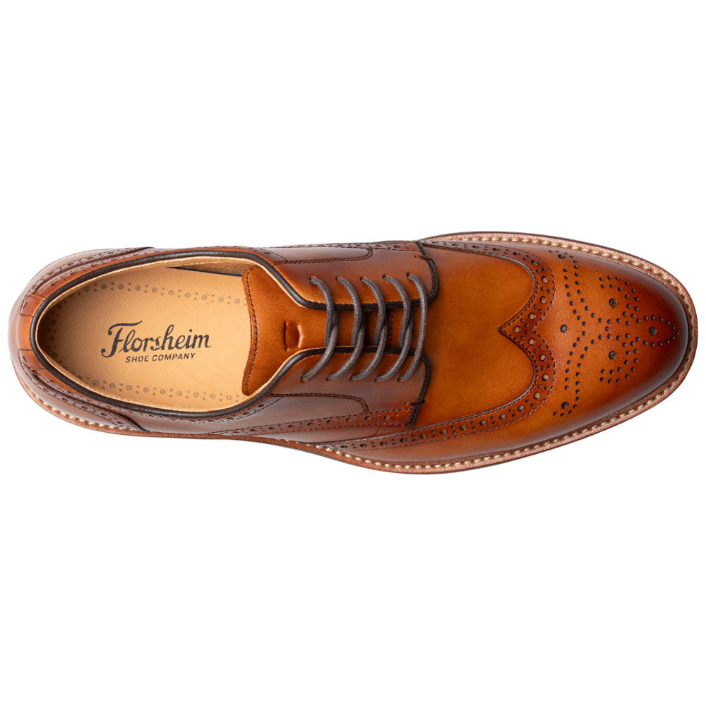 Florsheim Anthem Wingtip Saddle Tan Leather Oxford for Men