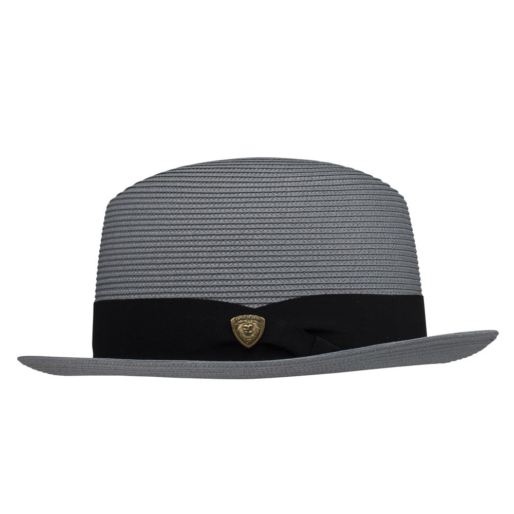 Dobbs Parker Grey Florentine Milan Synthetic Straw Dress Hat