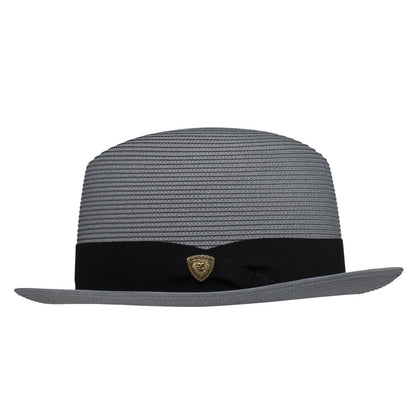 Dobbs Parker Grey Florentine Milan Synthetic Straw Dress Hat