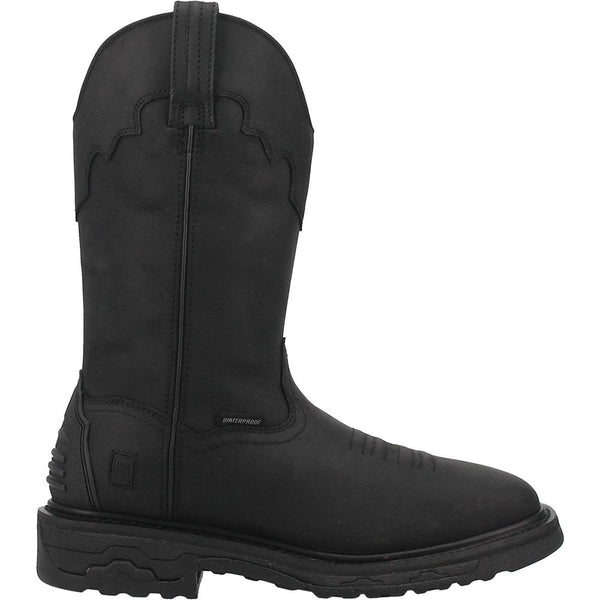 Dan Post Blayde Waterproof Black Square Toe Leather Boot